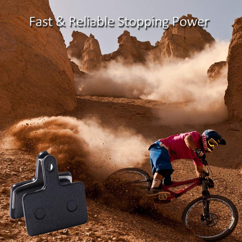 Panmout Bike Brake Pads, Best Tek Disc Brake Pads for Shimano M315 M355 M515 M525 C501 C601 M375 M395 M415 M416 M446 M465 M475 M485 M486 and Replacement Other Same Desgin Bicycle Disc Brake Pads (2 Pairs) - Image 3